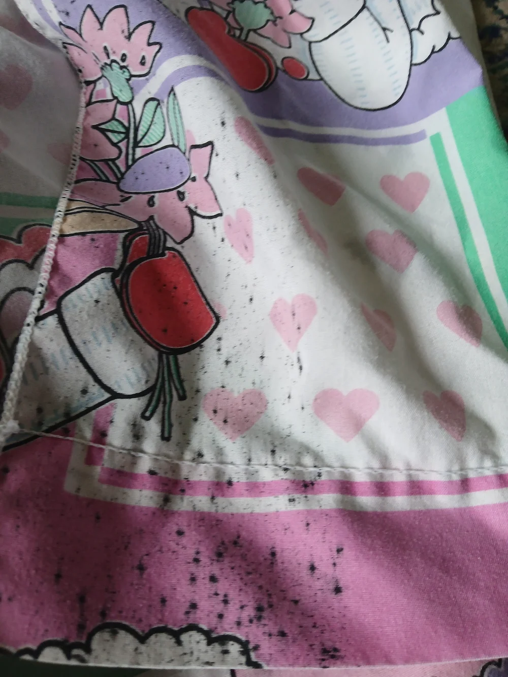 Vintage 90s 1993 Shari Lewis Lamb Chop Twin Flat Sheet . lamb chop puppet